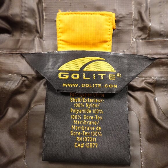 GoLite Gore-Tex Paclite Shell Jacket Women’s Large Orange Hooded Waterproof - Picture 5 of 14